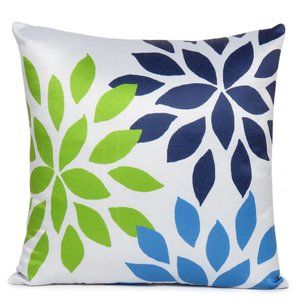 Oussum Leaf Printed Cushion Cover Hidden Zipper Throw Pillow Case for Home Decor